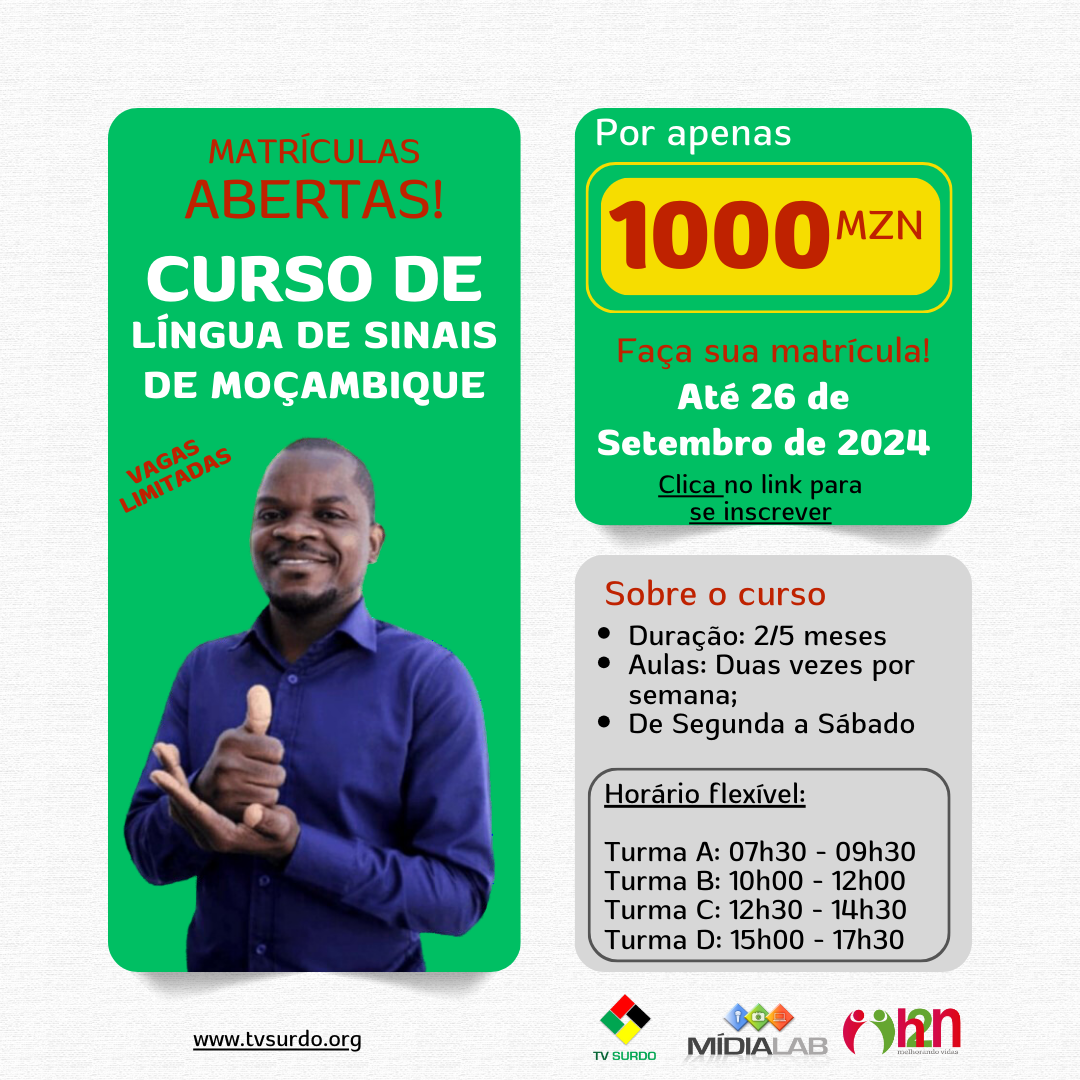 Curso de Língua de Sinais de Moçambique